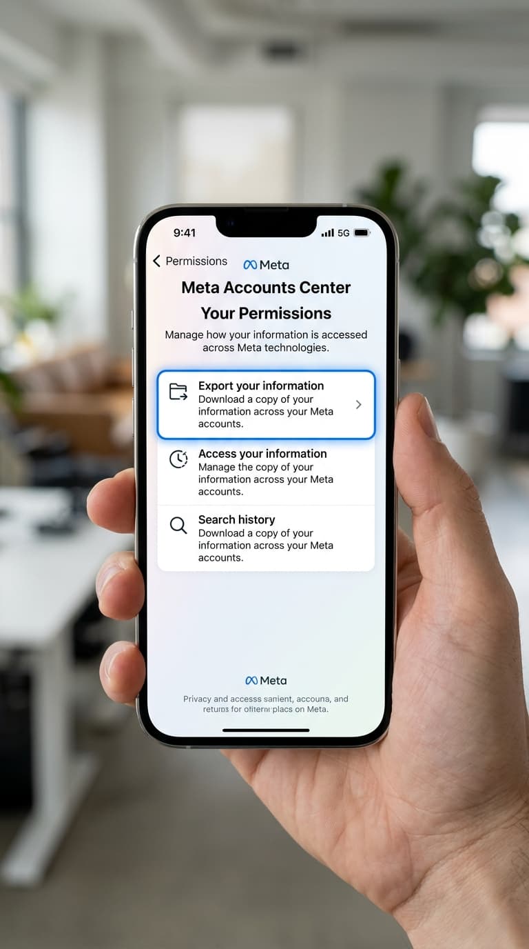 Export your information