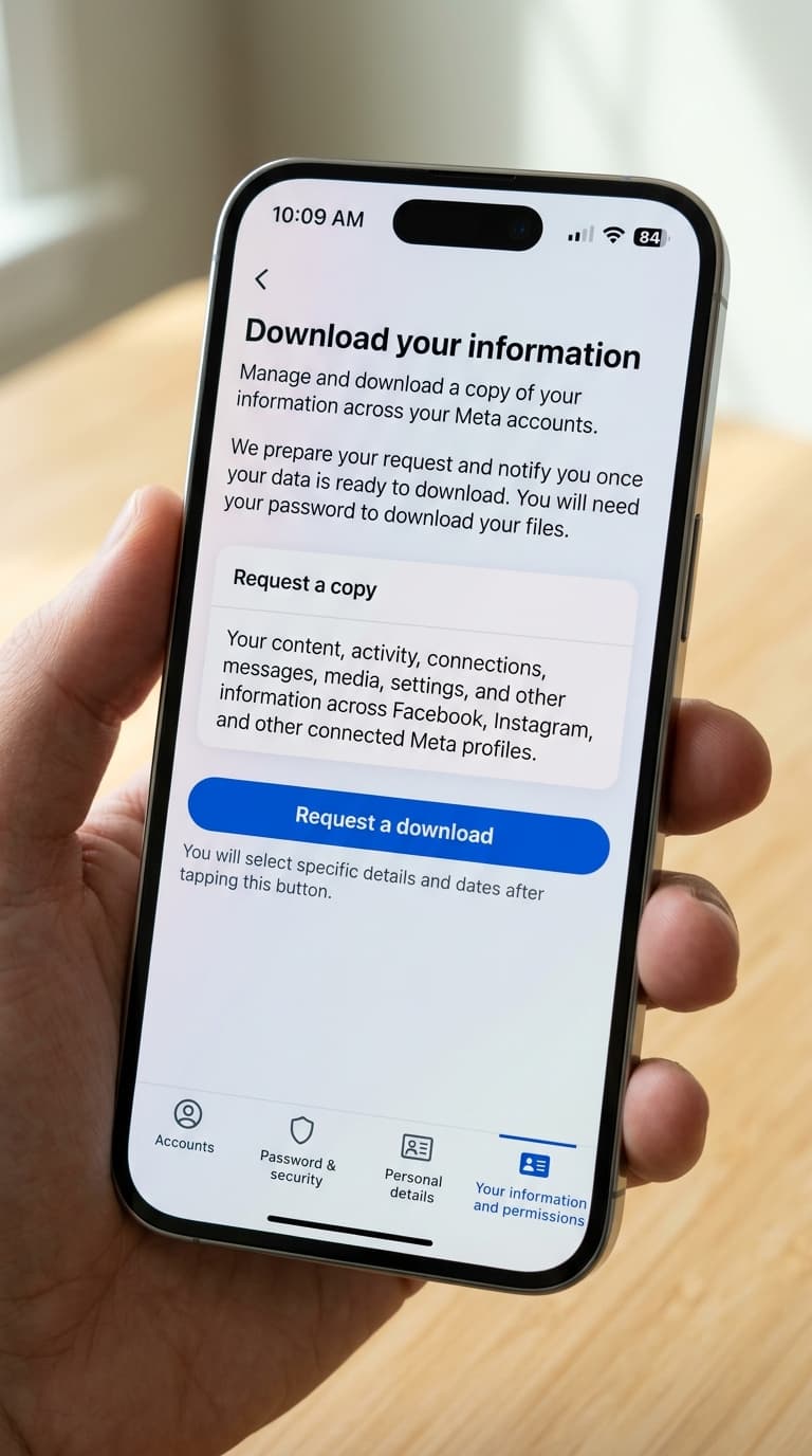 Request download / Export to device